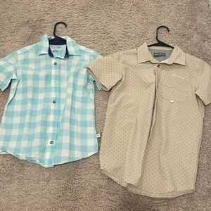 Kids Checkered and Patterned Short Sleeve Shirts